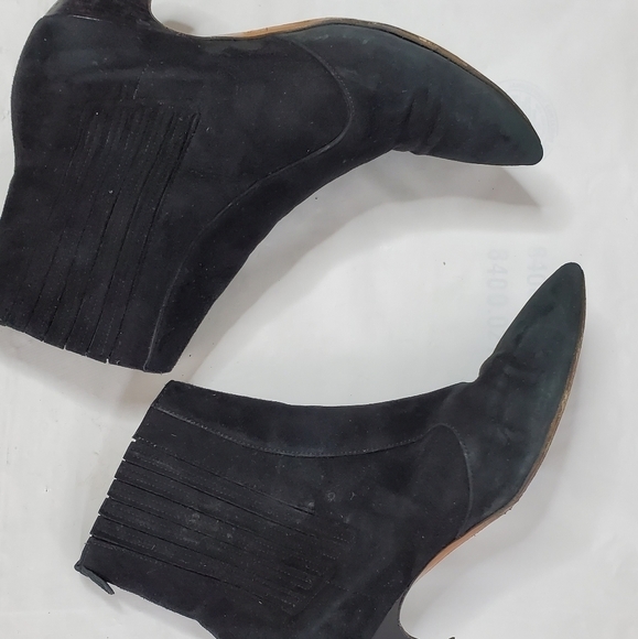 LABUCO Black Suede Ankle Boots in Size 38 - Picture 9 of 16